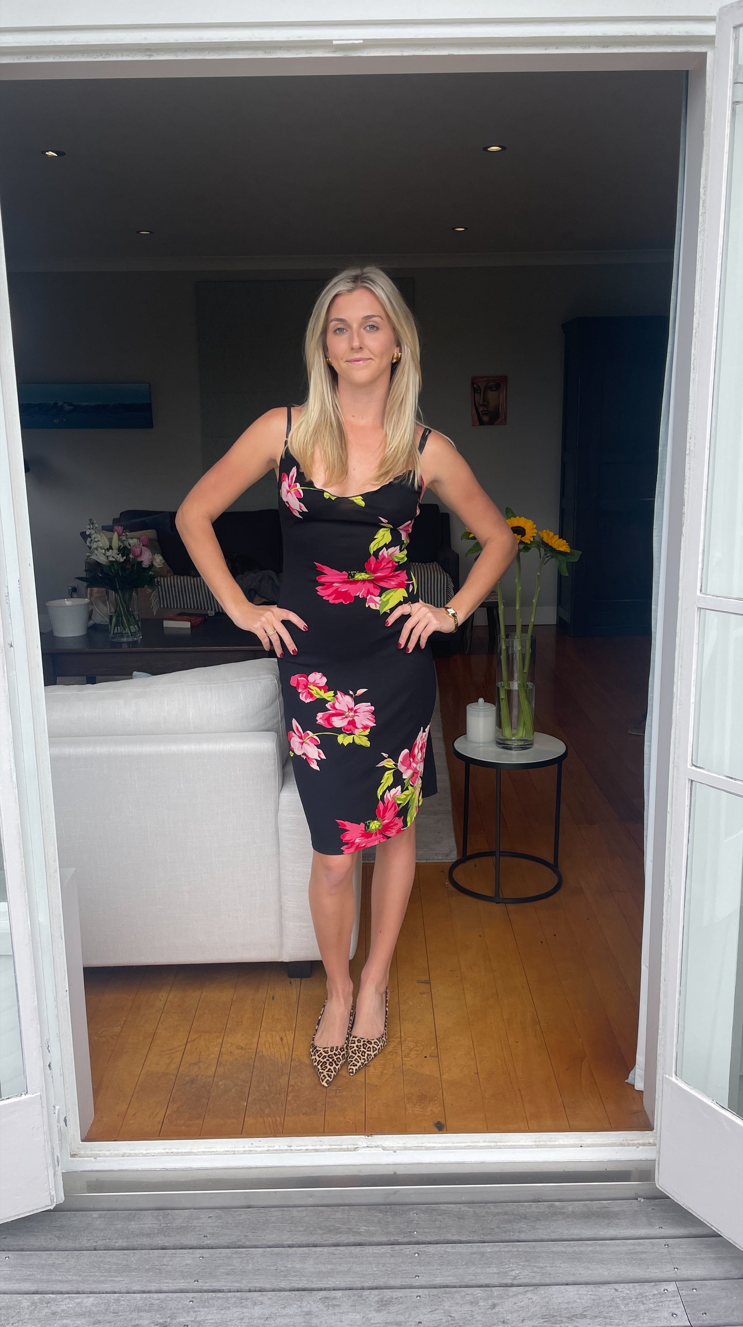 Morgan De Toi Floral Dress