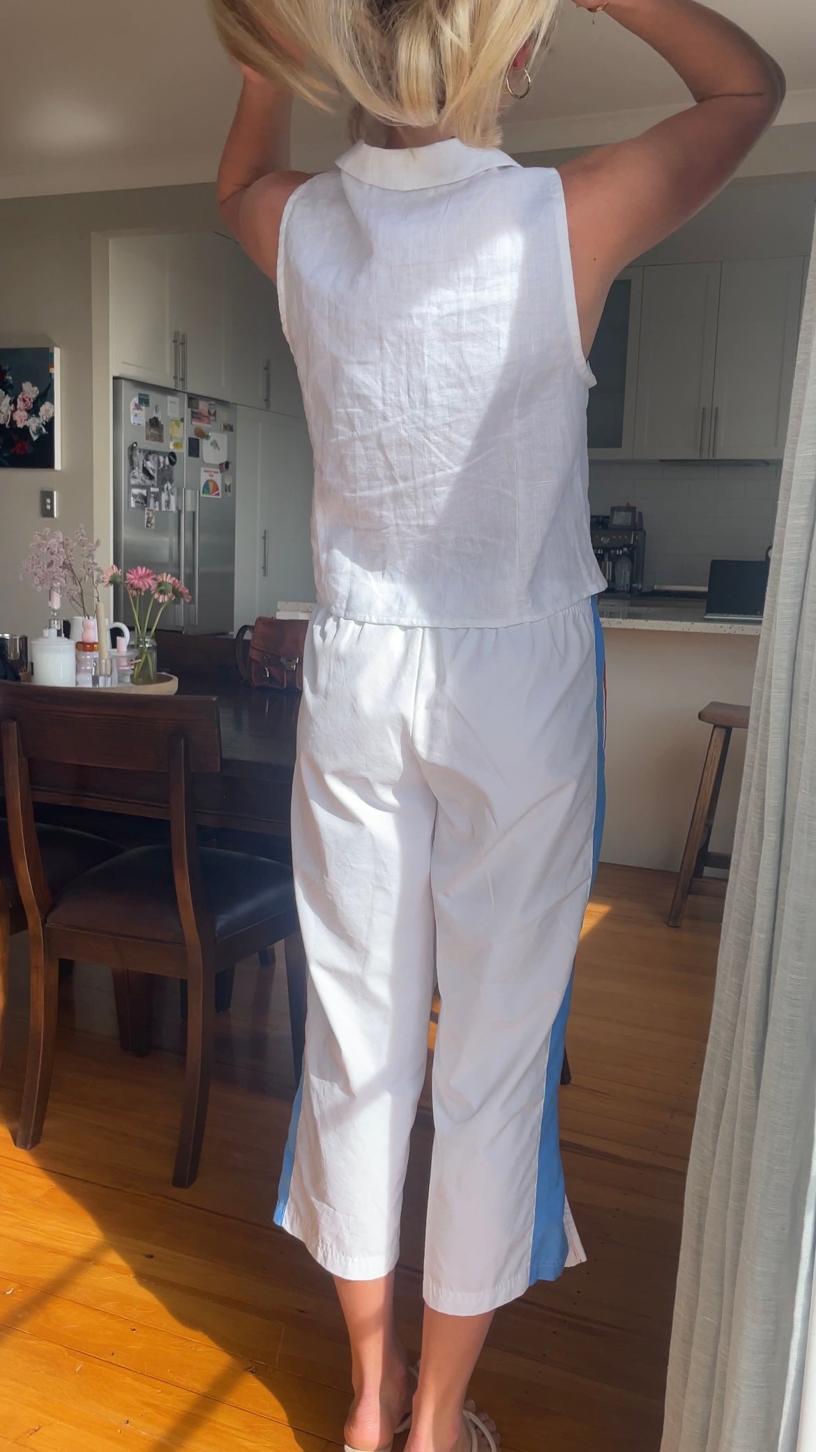 White Nike Capris