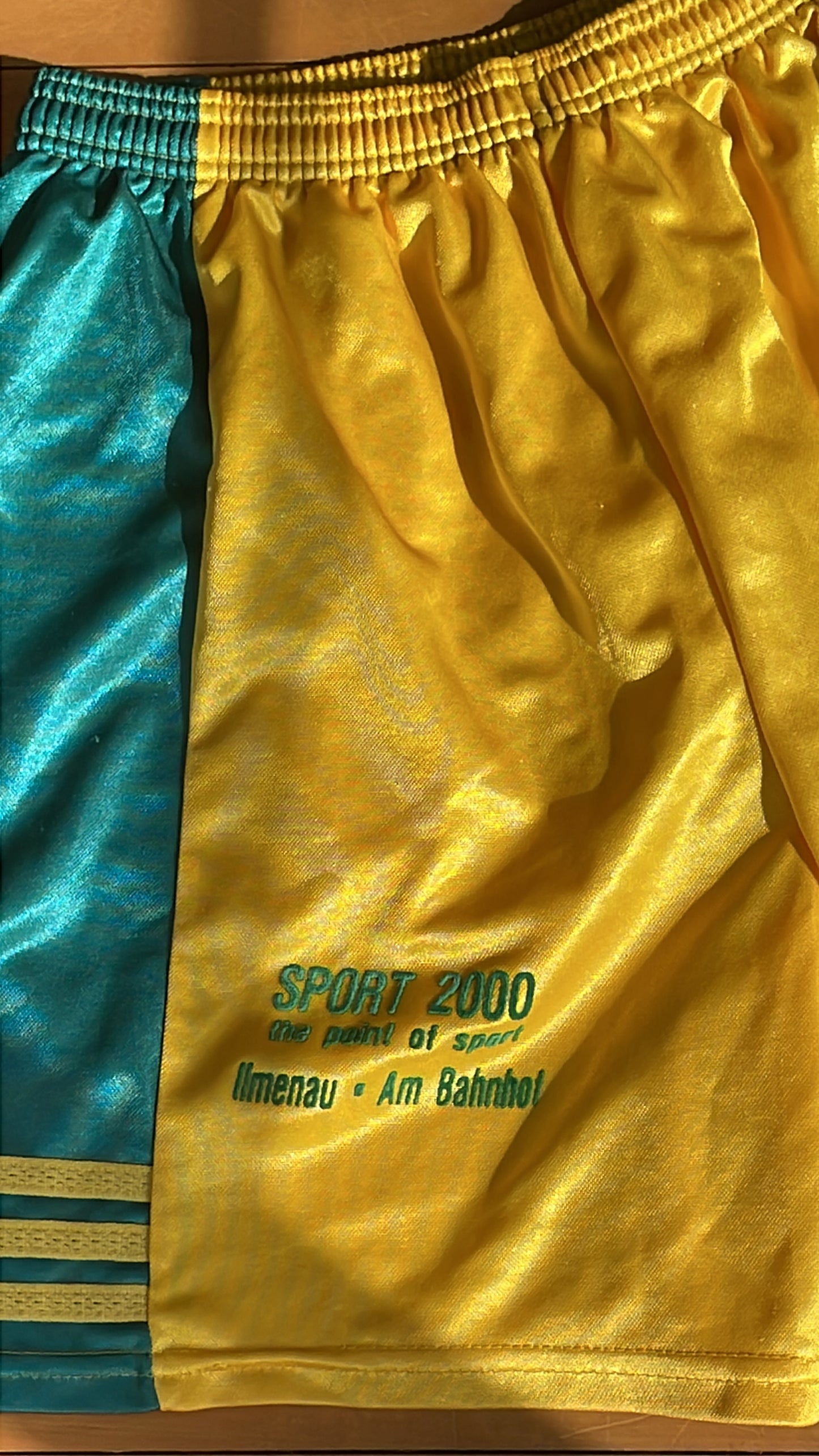 Adidas Green & Yellow Shorts