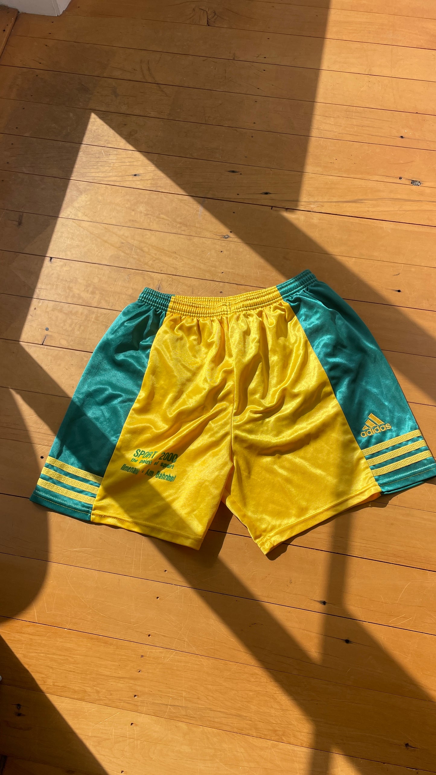 Adidas Green & Yellow Shorts
