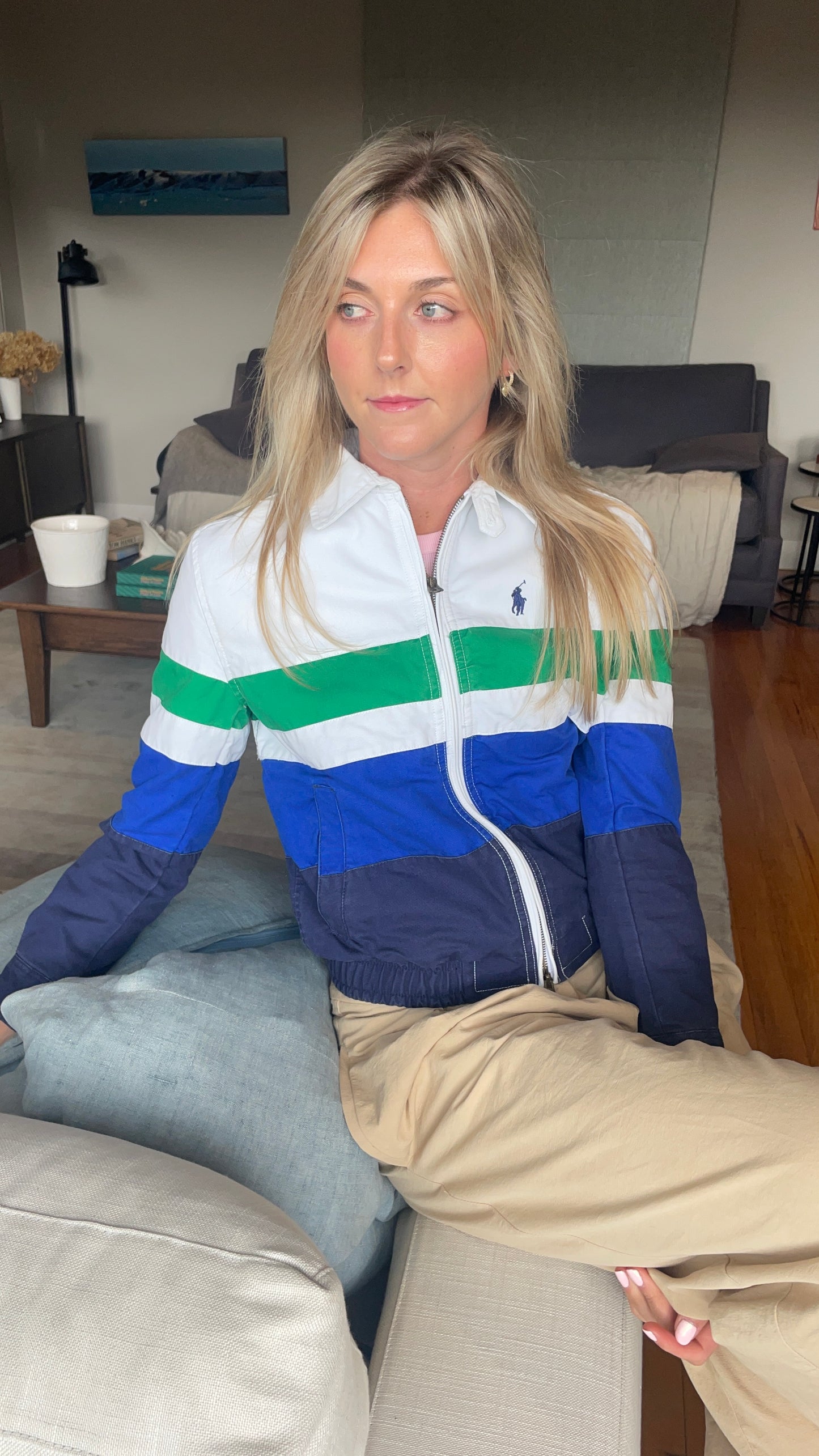 Polo Green Stripe Jacket