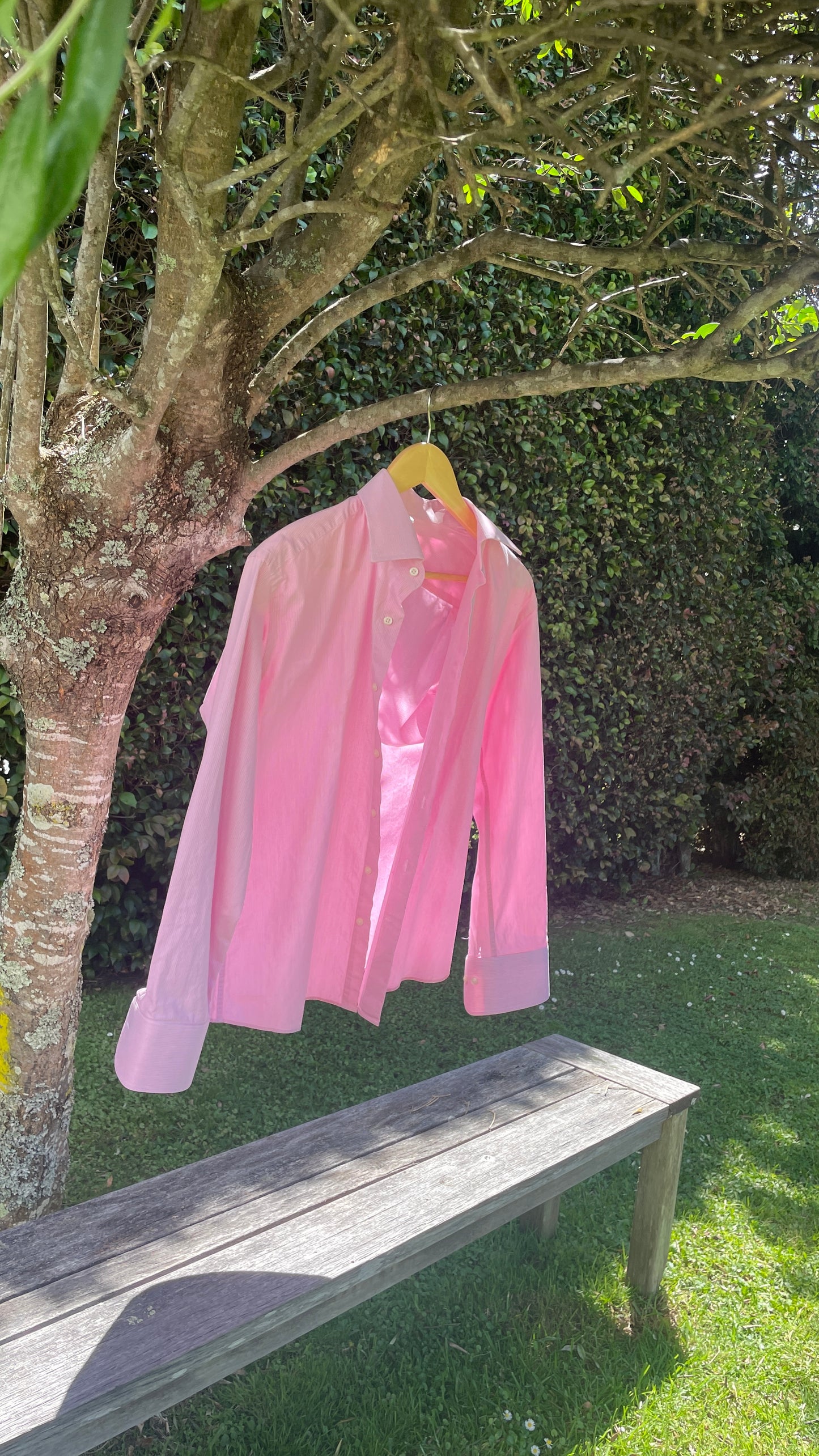 Vintage Balmain Pink & White Stripe Shirt