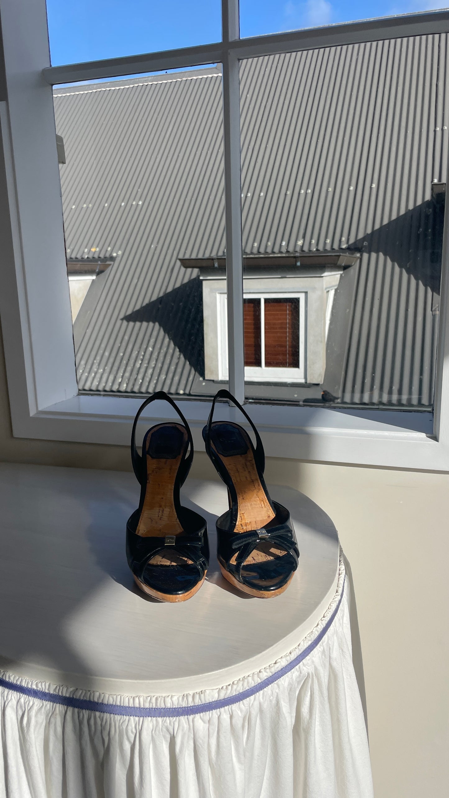 Dior Patent Bow Heels