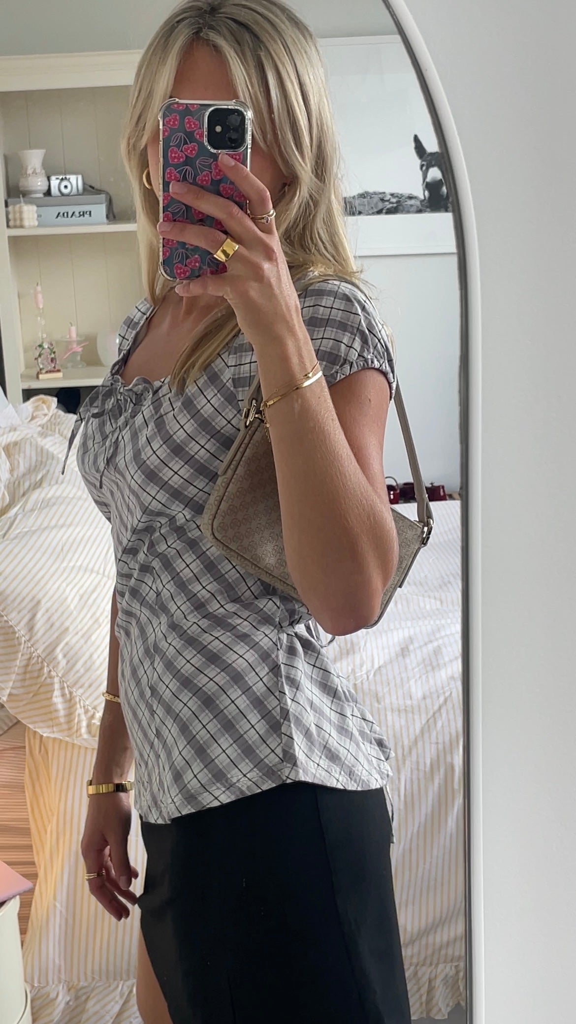 Plaid Cotton Blouse