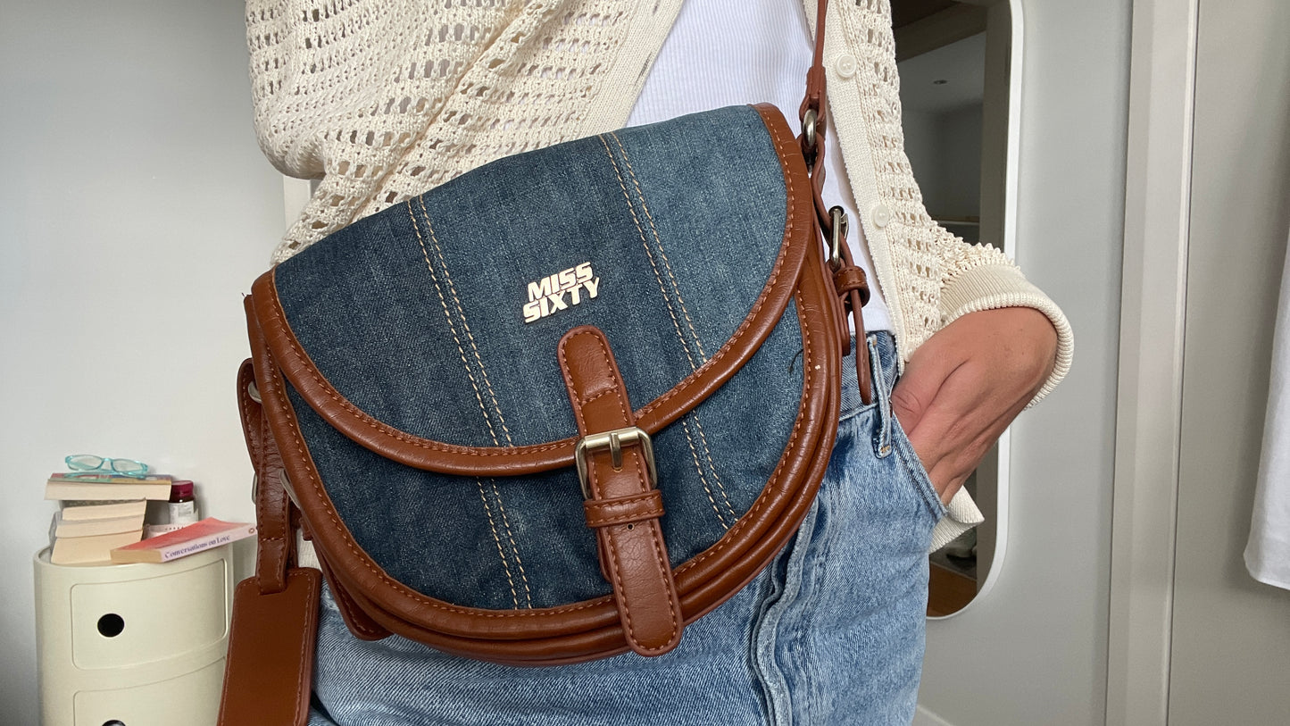 Miss Sixty Contrast Denim Bag