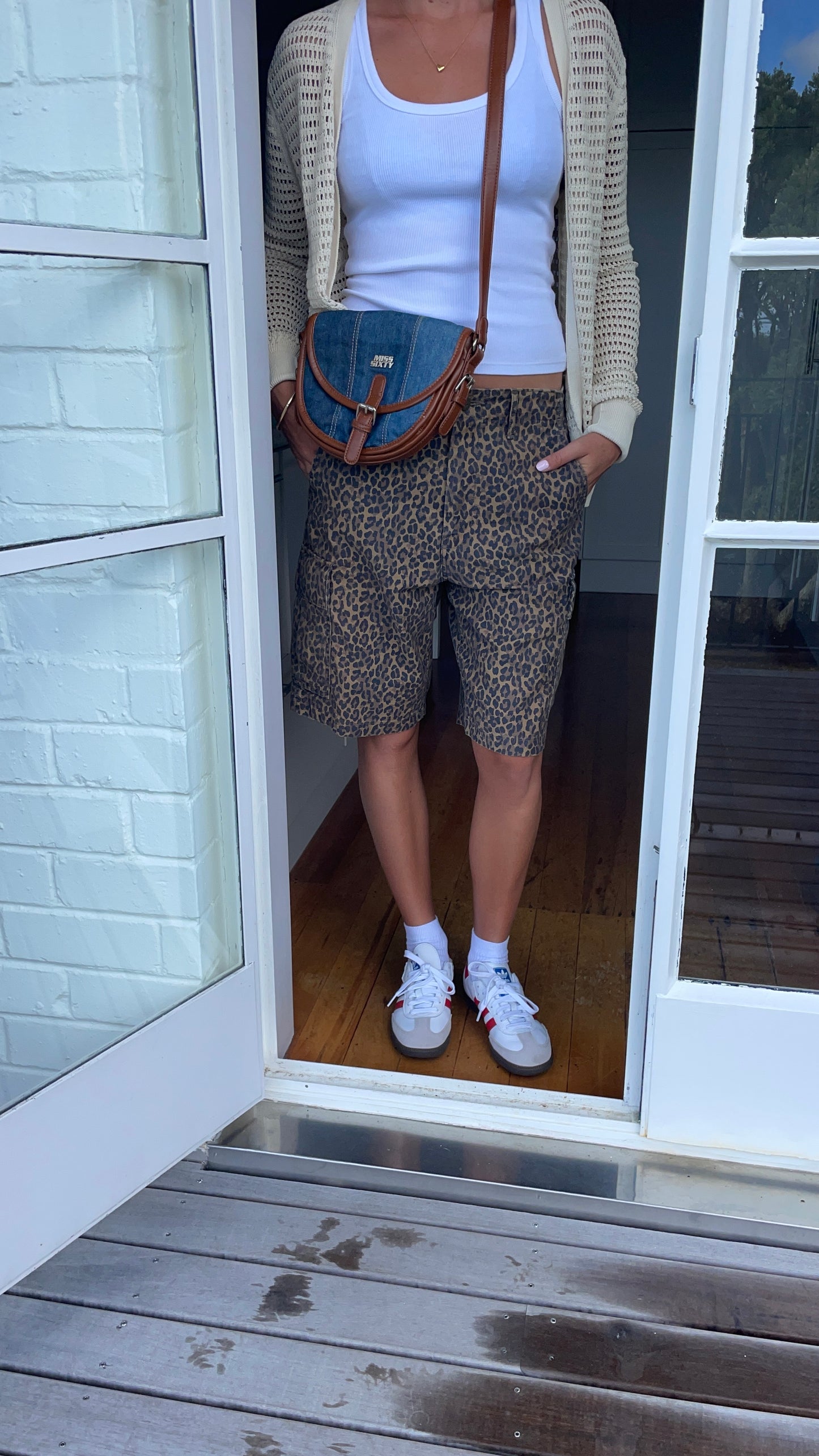 Levi's Leopard Cargo Jorts