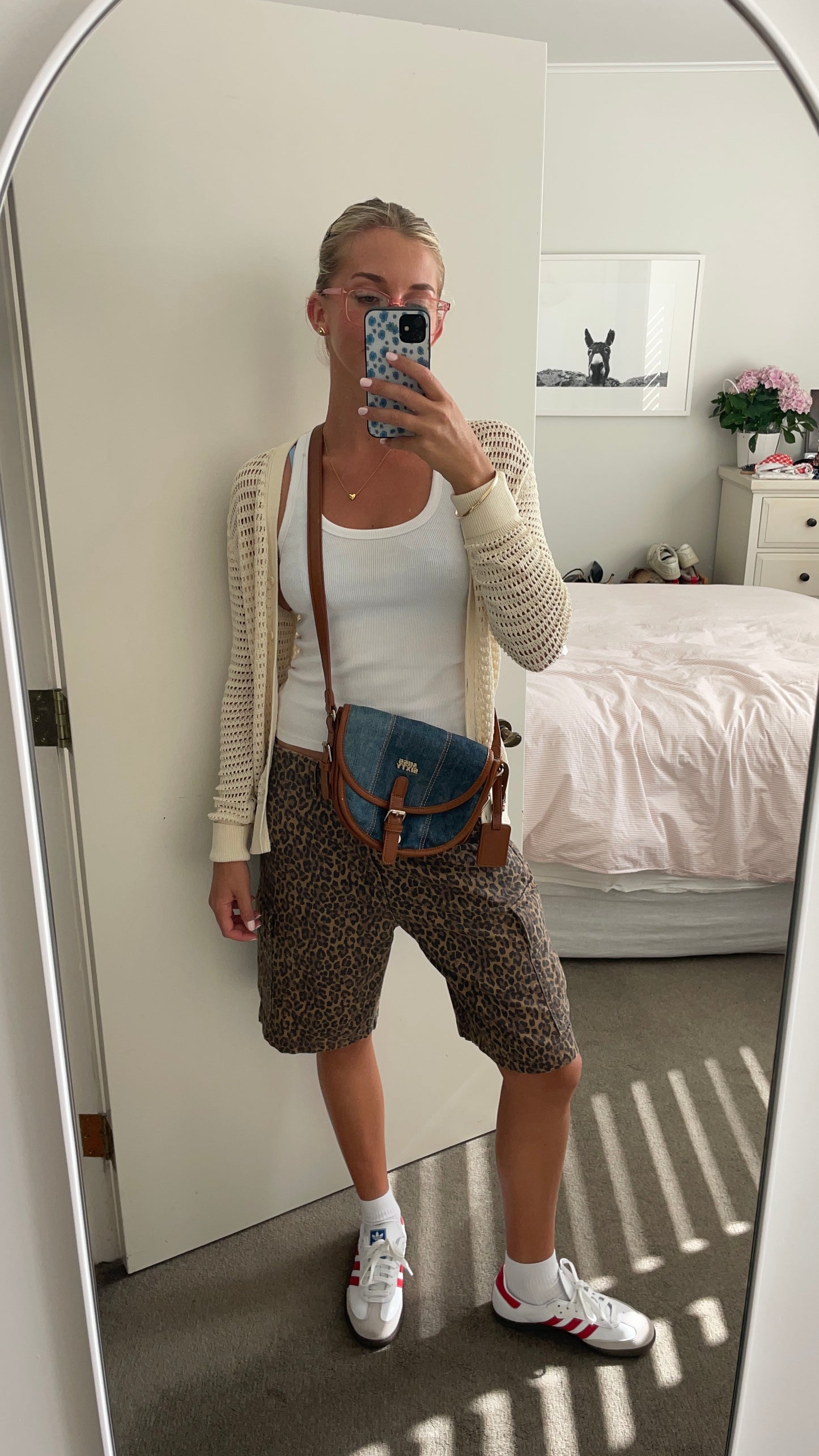 Levi's Leopard Cargo Jorts