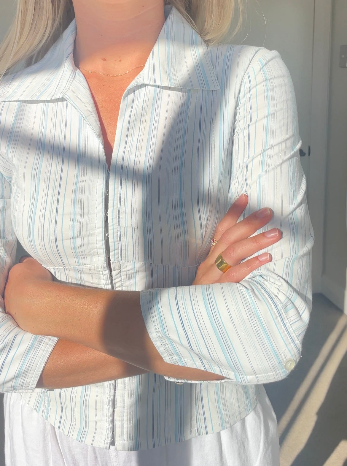 Y2k Hook & Eye Blouse