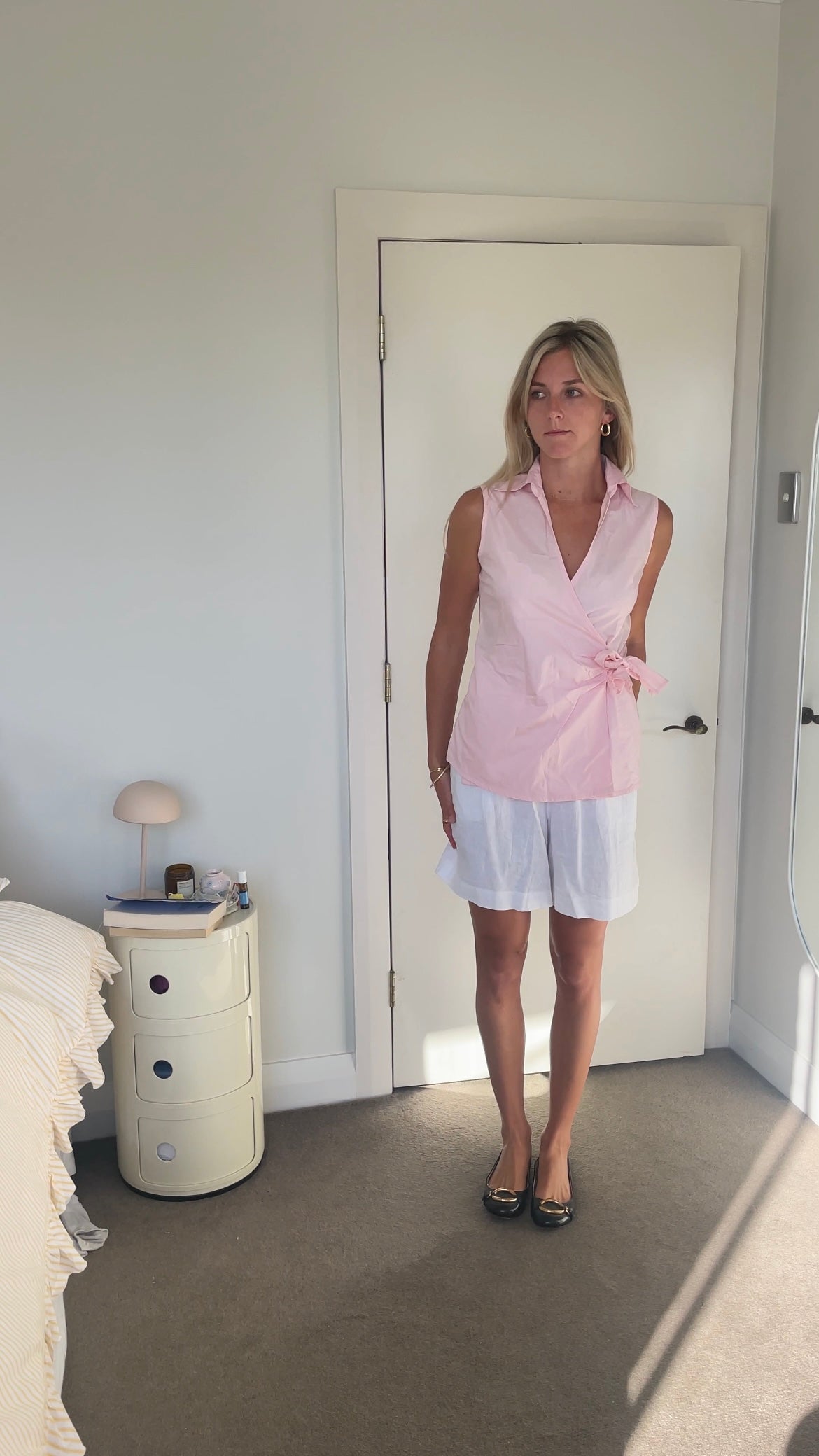 Pink Wrap Blouse