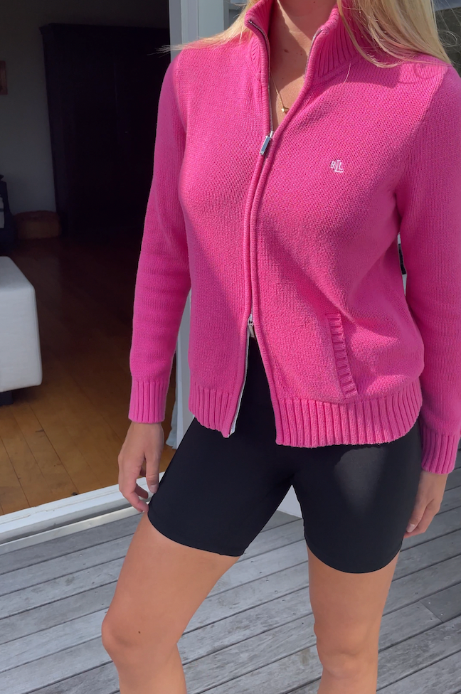 Pink Ralph Lauren Polo Zip-up