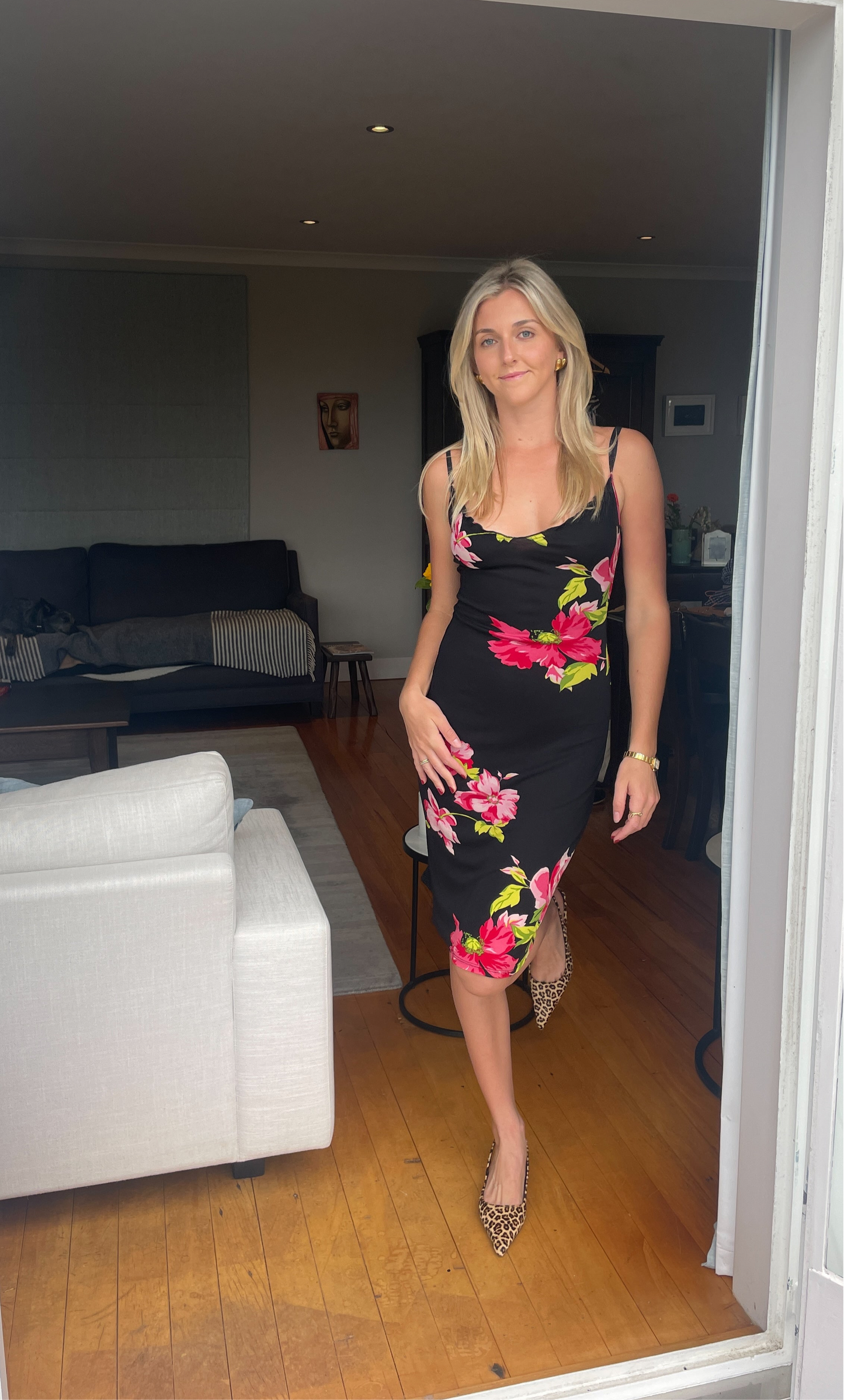 Morgan De Toi Floral Dress