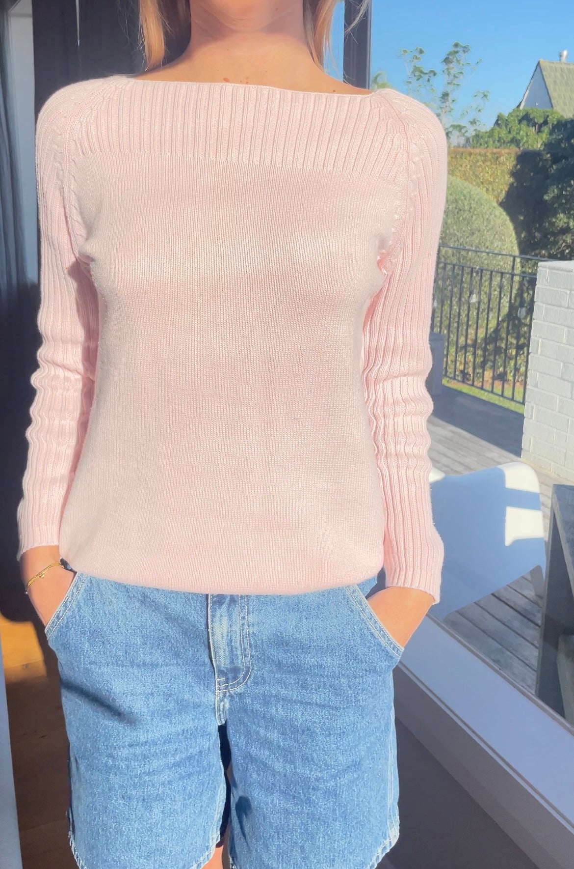 Pale Pink Knit