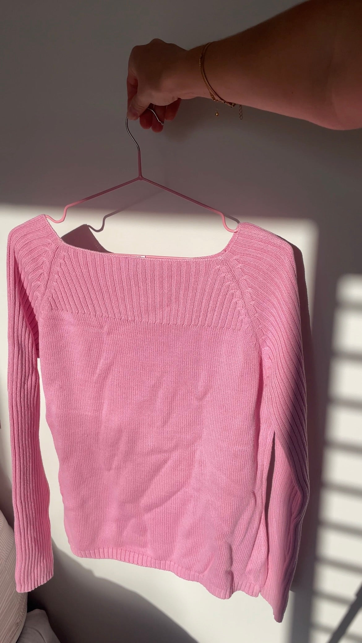 Pink Ribbed Knit