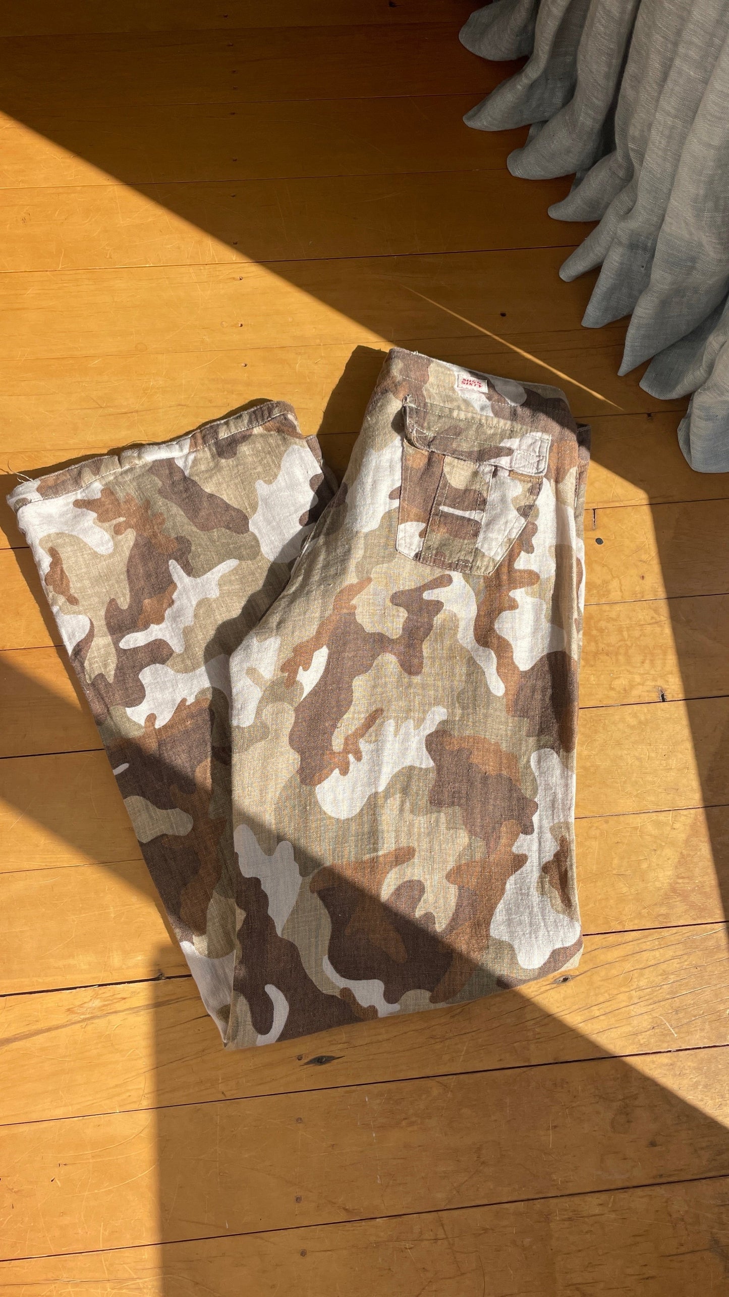 Miss Sixty Linen Camo Pants