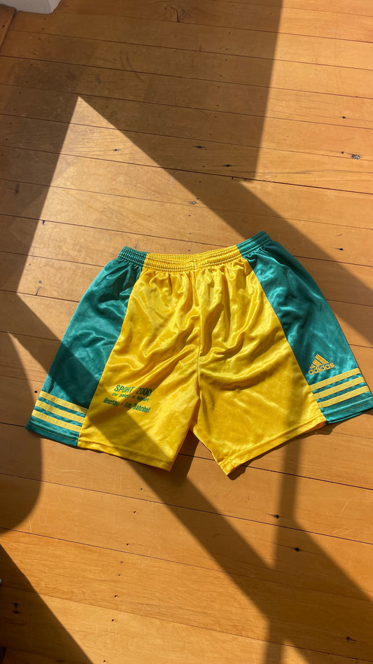 Adidas Green & Yellow Shorts