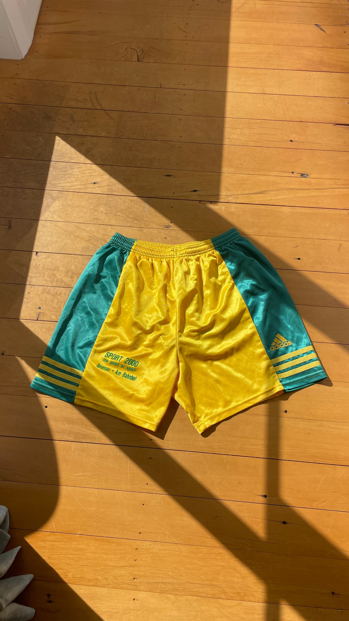 Adidas Green & Yellow Shorts