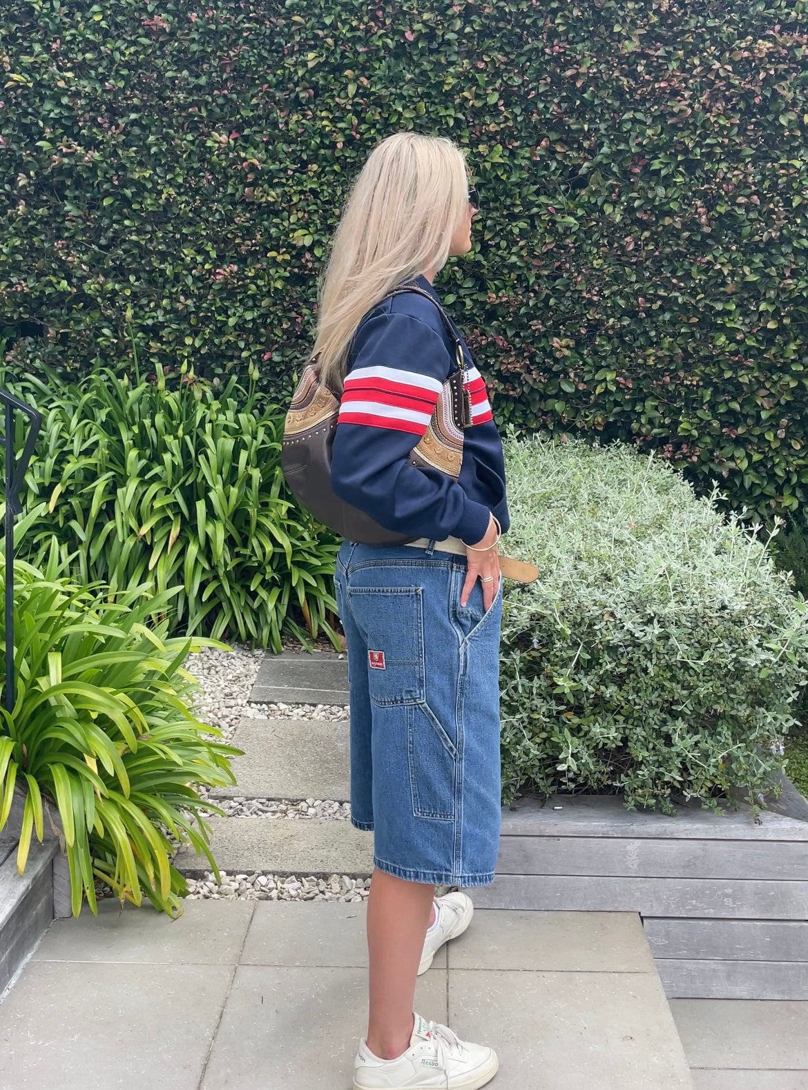 Vintage Adidas Navy Red and White sports jacket