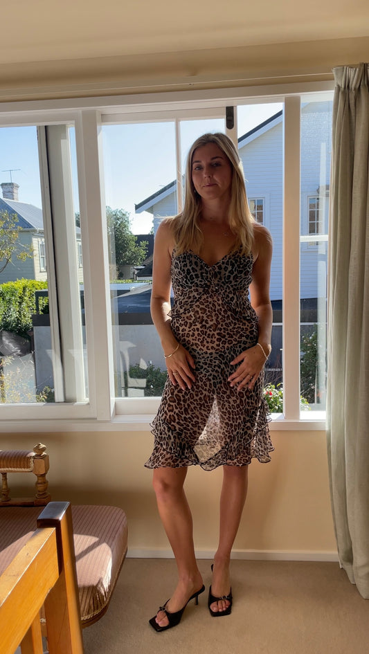 Victoria's Secret Sheer Animal Dress