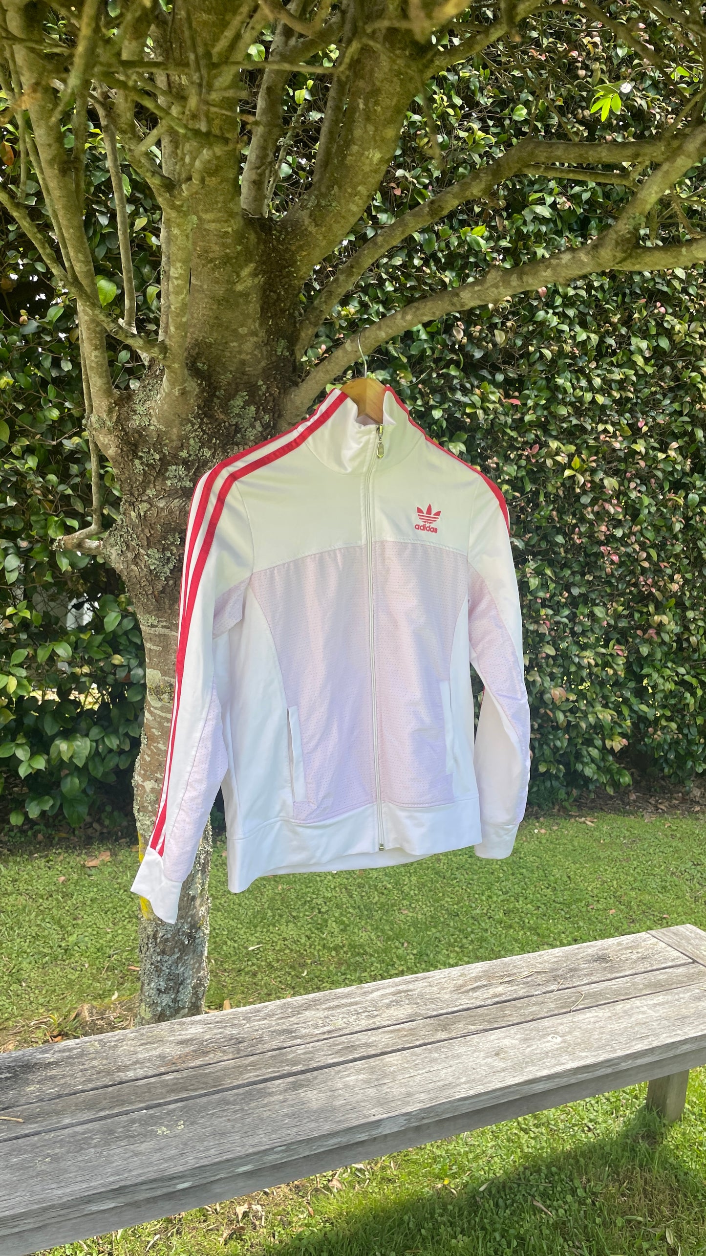 Adidas Red & White Sports Jacket