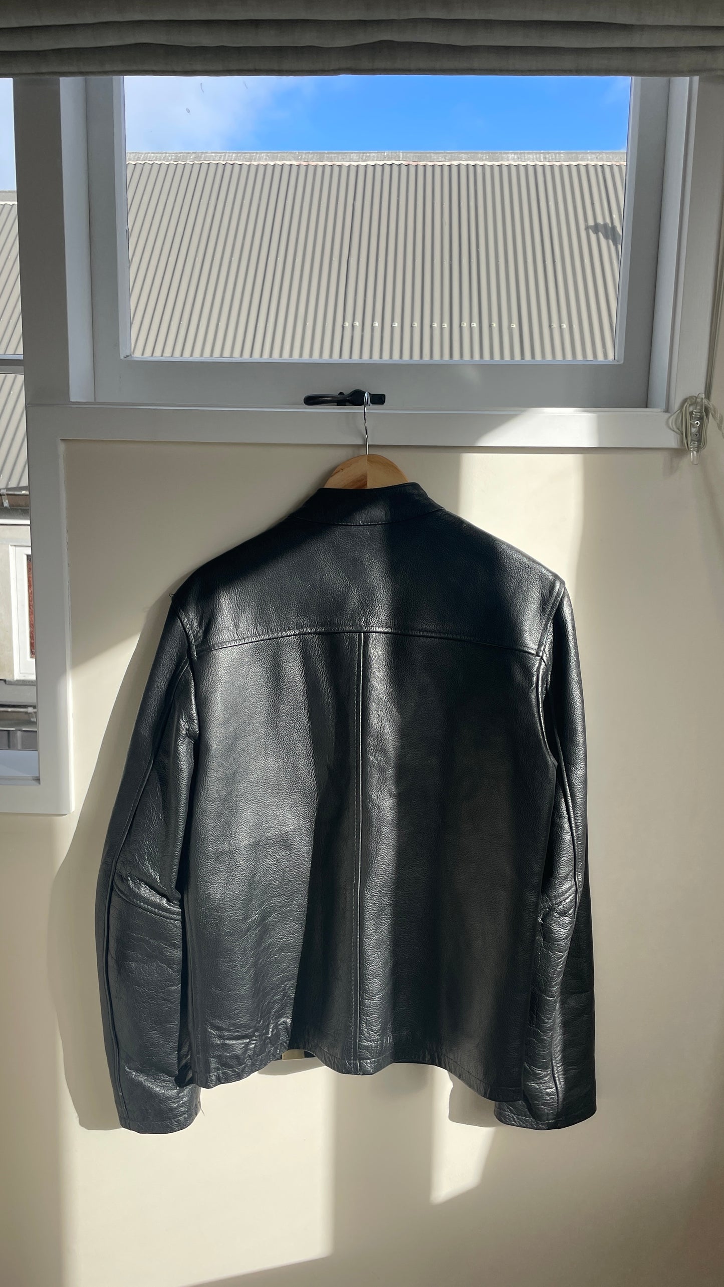 Black Leather Biker Jacket