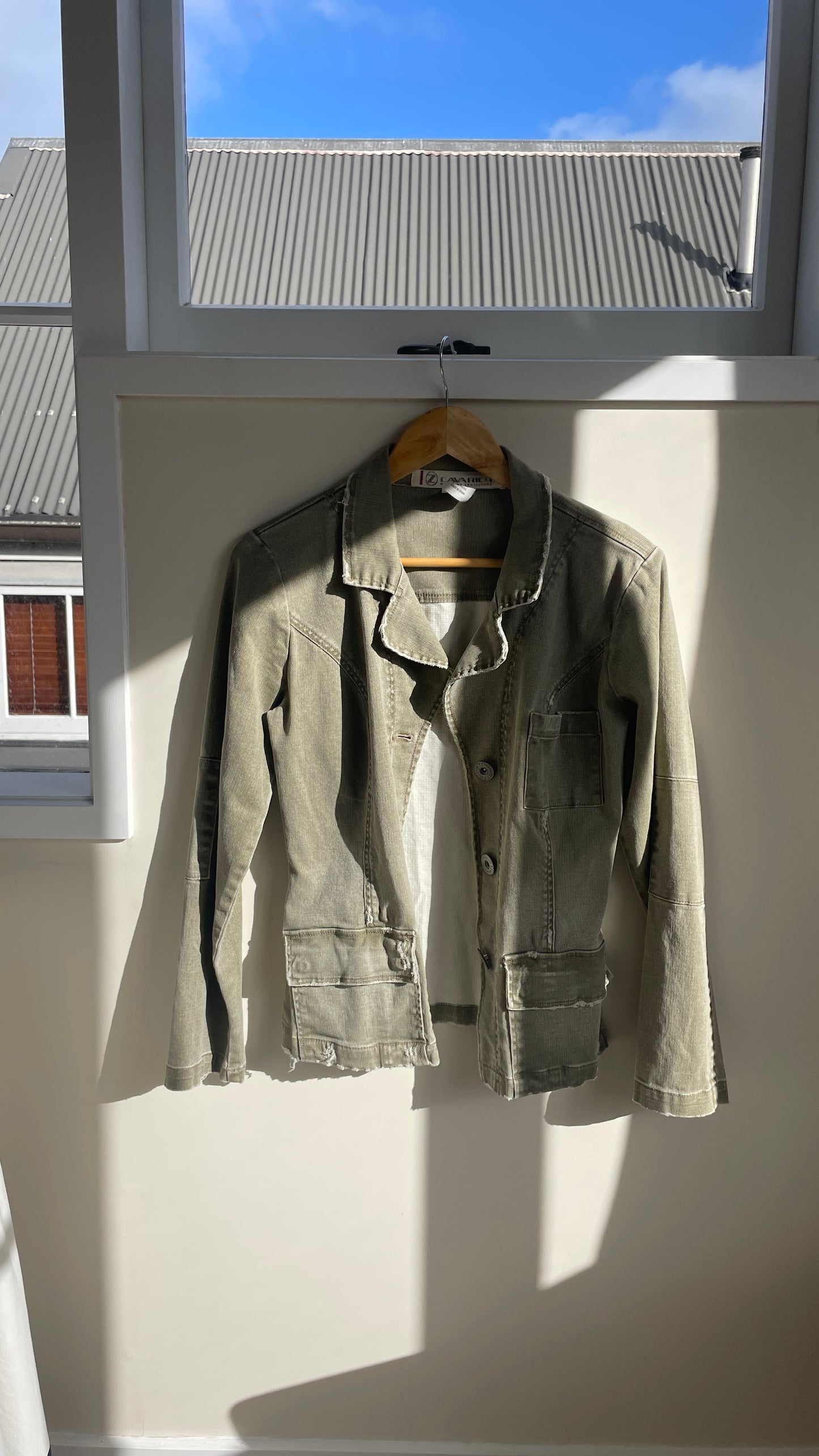 Cavaricci Khaki Denim Blazer