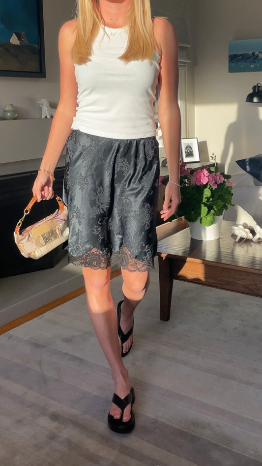 Dior Black Lace Skirt
