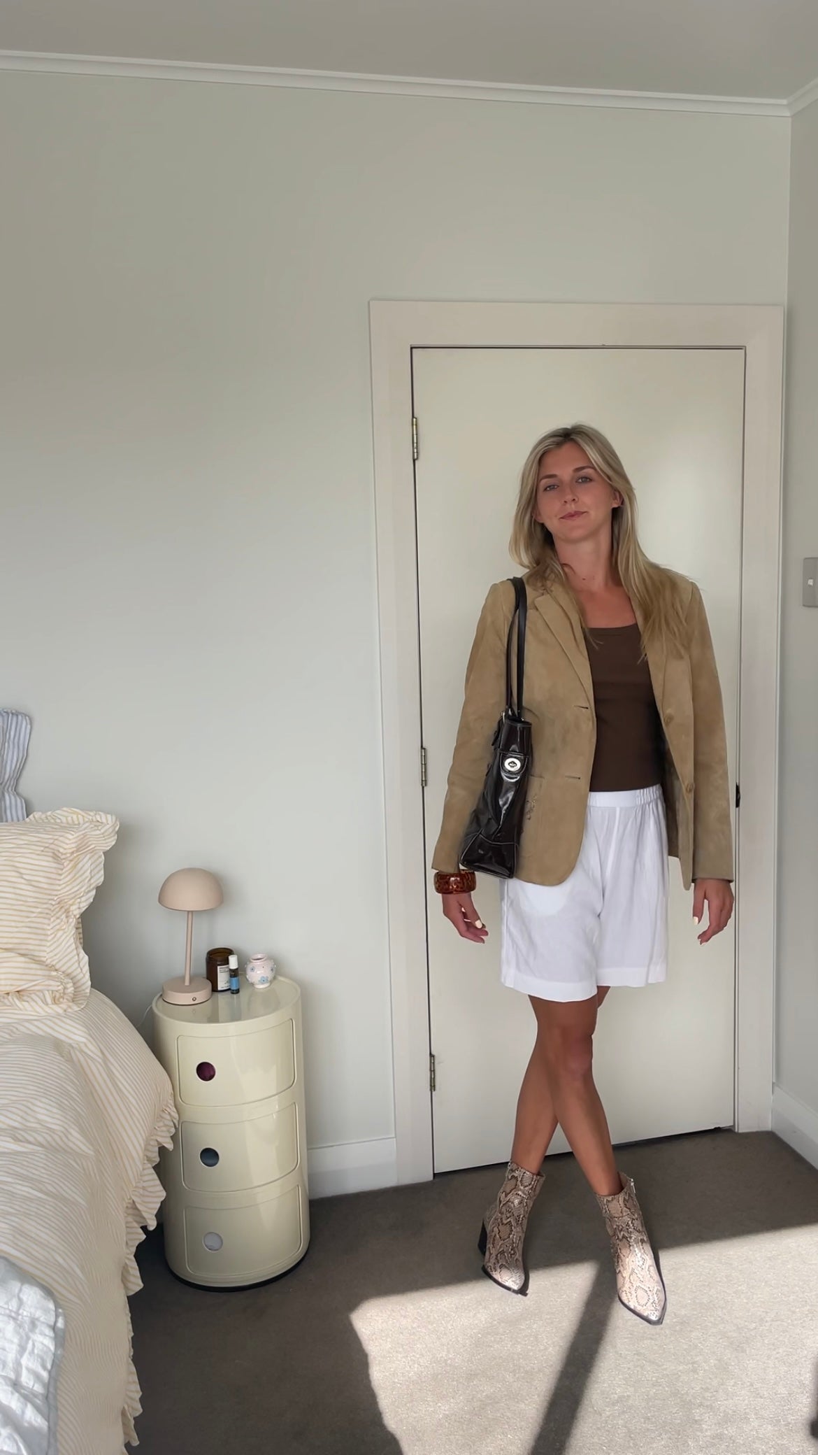 Suede Beige Blazer