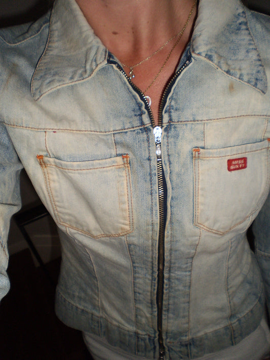 Miss Sixty Distressed Denim Jacket